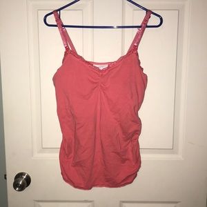 Peach nursing top